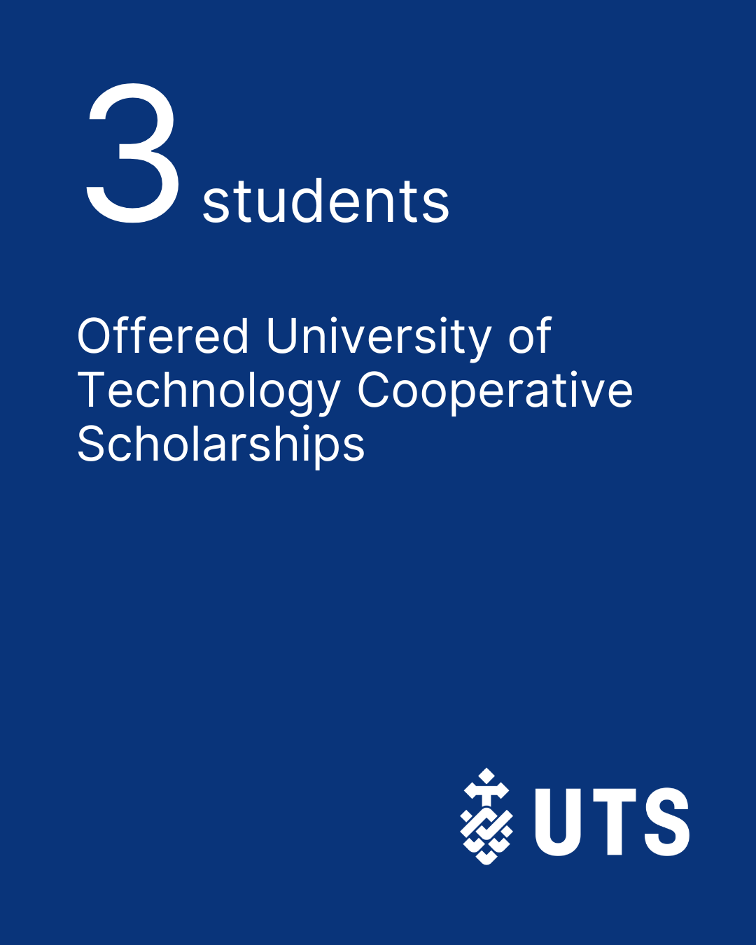 2 students offered Bachelor of Accounting Cooperative Scholarships
